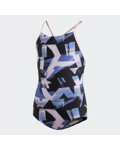 ADIDAS otroške kopalke YA AOP SUIT BLACK/TRUPNK