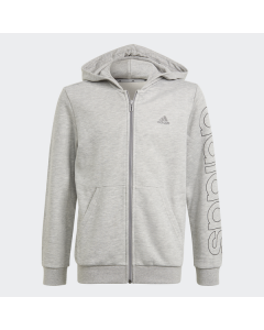 ADIDAS otroška jopa B LIN FZ HD  MGREYH/BLACK
