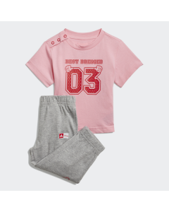 ADIDAS baby komplet I DSNY T SET LTPINK/VIVRED