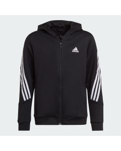 ADIDAS otroška jopa B AR 3S HOOD BLACK/WHITE